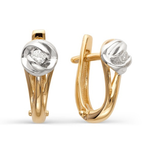 2-105-437 Серьги (Au 585)