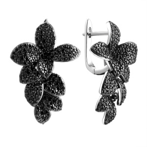 CZ-E03219-X-WB-X-X-B Серьги (Ag 925)