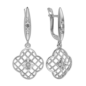 60102459 серьги с др.камнями (Ag 925)