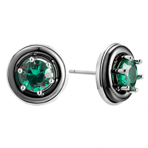 TC-E02002-B-W-EM113-X-X Серьги (Ag 925)