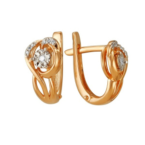 2-105-141 Серьги (Au 585)