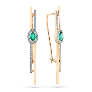 2-108455-00-01 Серьги (Au 585)