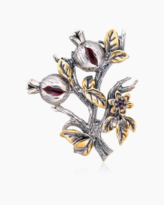 BO081504GRN-CRD-M Брошь (Ag 925)