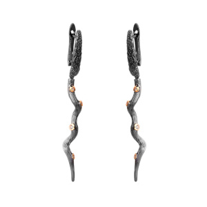 AY-E084-1-X-BL-X-X-W Серьги (Ag 925)