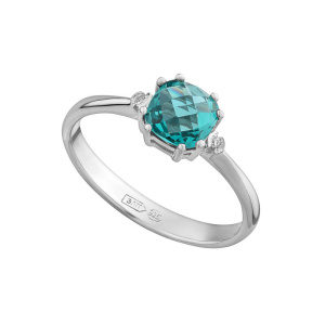 675203128 кольцо с др.камнями (Ag 925)