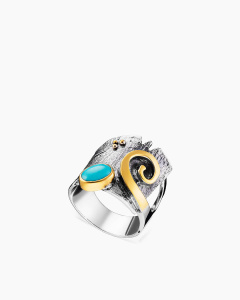 RG021206TRQ-COV-M Кольцо (Ag 925)