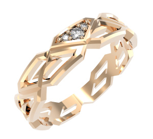 0101518 Кольцо (Au 585)