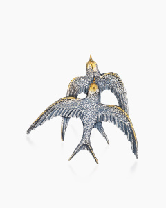 BO080534NIN-B Брошь (Ag 925)