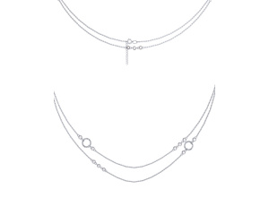 0330587-00775 Колье (Ag 925)