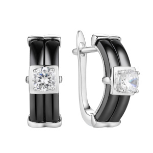 TC-E00707-B-W-W-X-X Серьги (Ag 925)