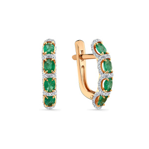 2-109243-70-01 Серьги (Au 585)