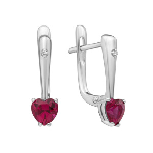 67303547 серьги с др.камнями (Ag 925)