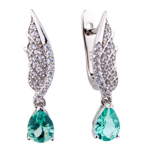 SM-E748-1-X-W-BG-X-W Серьги (Ag 925)