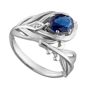 67503019 кольцо с др.камнями (Ag 925)