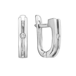 60103488 серьги с др.камнями (Ag 925)