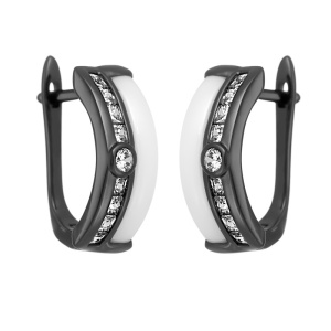 TC-E00670-W-B-W-X-W Серьги (Ag 925)