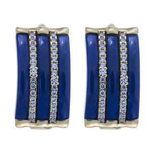 TC-E00402-BL-Y-X-X-W Серьги (Ag 925)