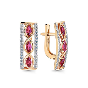 2-108834-00-03 Серьги (Au 585)