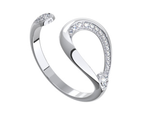 0201665-00775 Серьга-каффа (Ag 925)