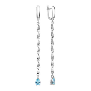 65103451 серьги с др.камнями (Ag 925)