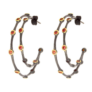 AY-E02381-X-BL-X-X-DG Серьги (Ag 925)