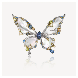 BUTBR304-2 брошь-трансформер (Ag 925)