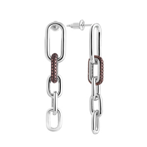 CZ-E03058-X-WB-X-X-BR Серьги (Ag 925)